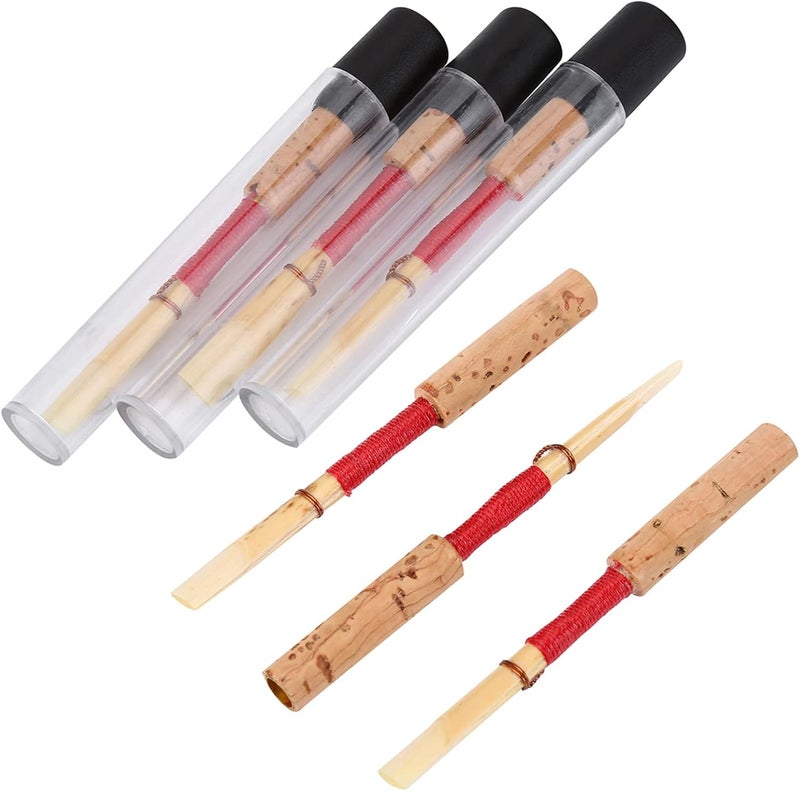 Sorandy Oboe Reeds, 10pcs Medium Strength Handmade Oboe Reeds with Portable Case, Professional Bamboo Accessories, Instrument Replacement for Beginners with No Soaking Required - Image 4